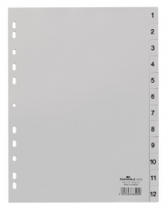 DURABLE Kunststoff-Register, 1-12