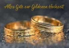 Anlasskarte Goldene Hochzeit