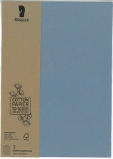 Cotton Papier Karten Terra Denim 3erPak