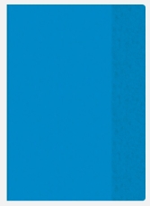 Hefthlle A4 fest blau transparent