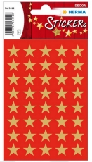 Sticker Sterne 5-Zackig, gold  13 mm