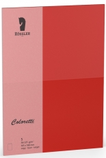 Coloretti-5er Pack Karten A6 hd-pl 225g/m, klatschmohn