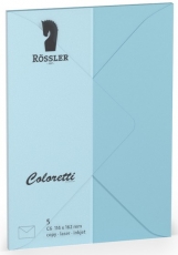 Coloretti-5er Pack Briefumschlge C6 80g/m himmelblau