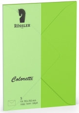 Coloretti-5er Pack Briefumschläge C6 80g/m² hellgrün