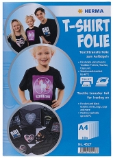 T-Shirt-Folie, dunkle Textilien, 10er