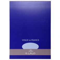 Schreibblock Verg de France 25% Hadern mW, DIN A4, 50 Blatt,100g blau