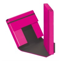 Heftbox m. Gummizug pink