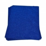Moosgummi 20x30 cm, 2 mm, Glitter blau