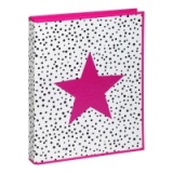 Pink Star Ringbuch