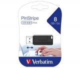 Speicherstick USB 2.0, 8 GB PinStripe