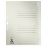 LEITZ Tauenpapier-Register, blanko, A4 berbreite, 20-teilig