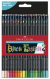 FABER-CASTELL Dreikant-Buntstifte Black Edition, 36er