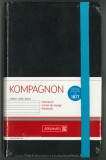 Notizbuch 12,5 x 19,5 liniert schwarz/blau