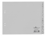 DURABLE Kunststoff-Register, A-Z, A4 halbe Hhe, 20-teilig grau