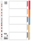 ELBA Karton-Register, blanko, A4, farbig, 5-teilig