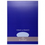 Schreibblock Verg de France 25% Hadern mW, DIN A4, 50 Blatt,100g blau