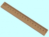 Holzlineal 17cm