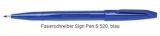Feinschreiber Sign Pen S520, 2 mm, blau, dokumentenecht