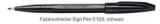 Feinschreiber Sign Pen S520, 2 mm, schwarz, dokumentenecht