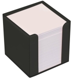 Zettelbox schwarz, Kunststoff, 9x9x9cm