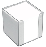 Zettelbox transparent Kunststoff, 9x9x9cm