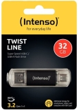 Speicherstick Twist Line USB 3.2 TypeC, 32 GB, anthrazit